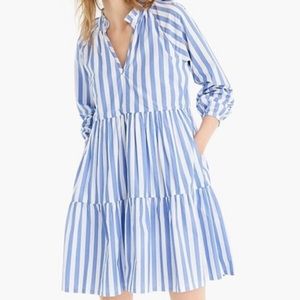 J Crew Tiered Popover Dress